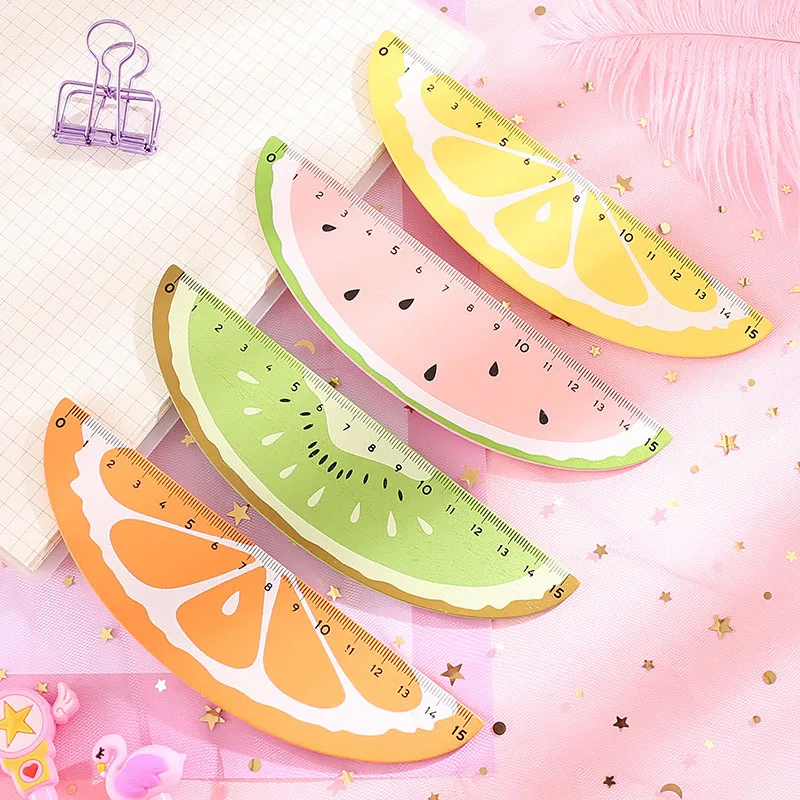 15 см креативный арбузный фруктовый линейка Kawaii сектор прямые линейки для детей