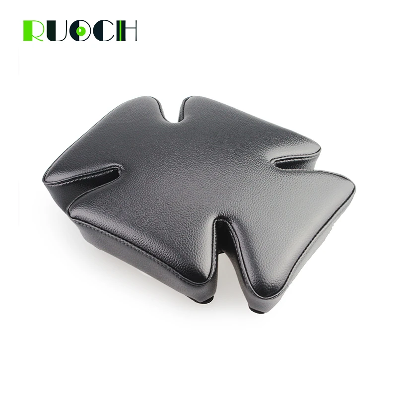 

Motorcycle Black 5 Suction Cups Passenger Seat Cross Pillion Pad Rear Passenger Cushion For Harley Davidson Chopper Custom