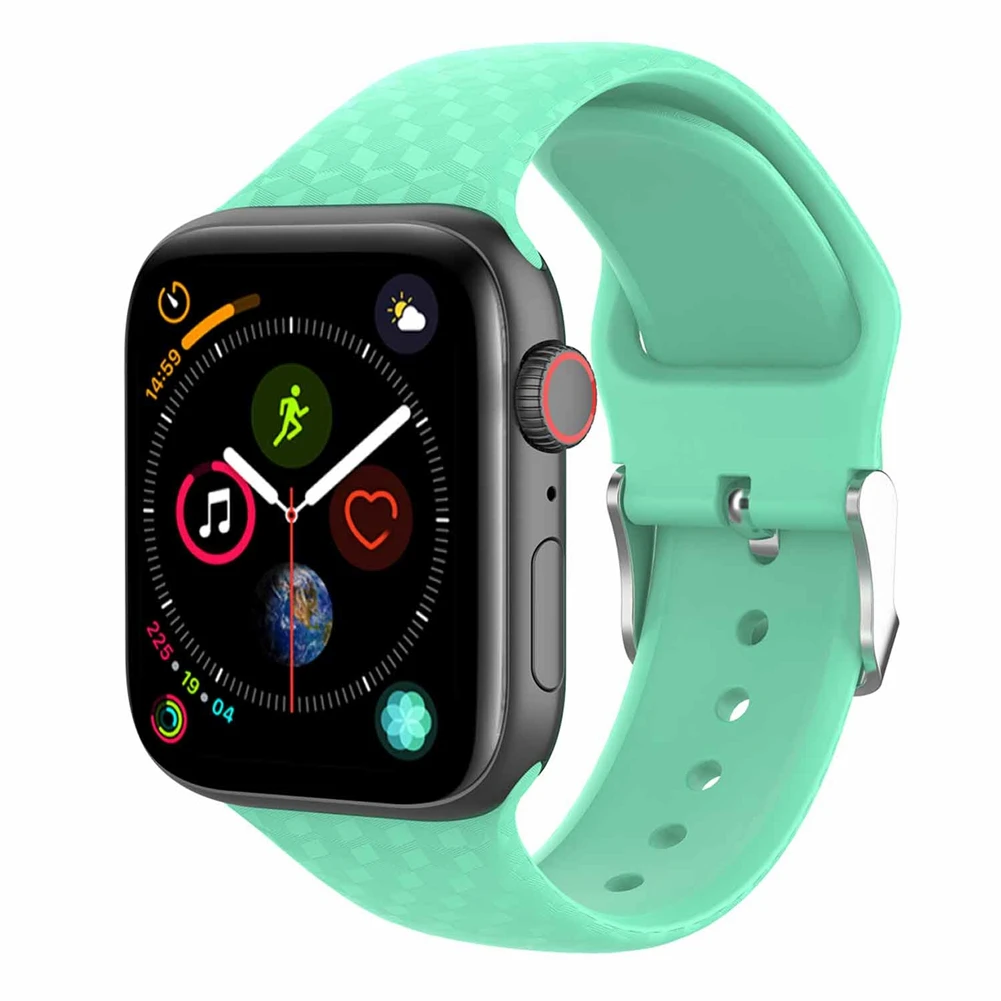 Красочный мягкий силиконовый спортивный ремешок для наручных часов Apple Watch серии 1 2 3 4 38 мм 42 мм резиновый ремешок для наручных часов IWatch, версия Series4