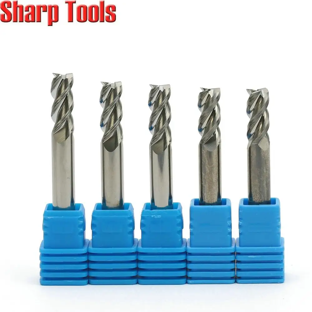 

4MM 3 Flute End Mill Aluminium Milling Cutters Tungsten Carbide CNC Router Bits for Aluminum Slotting Cutting Machining Tools