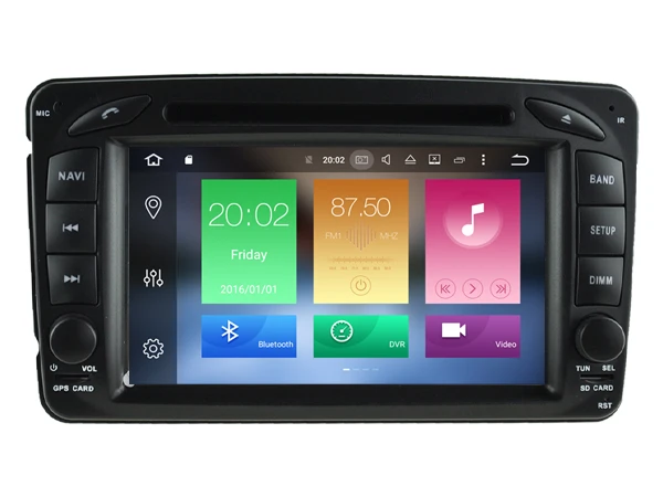 Top Ips screen Android 8.0 Car Dvd Navi Player FOR BENZ C-CLASS W203 2000-2004 CLK W209 M W163 W639 gps auto stereo audio multimedia 1