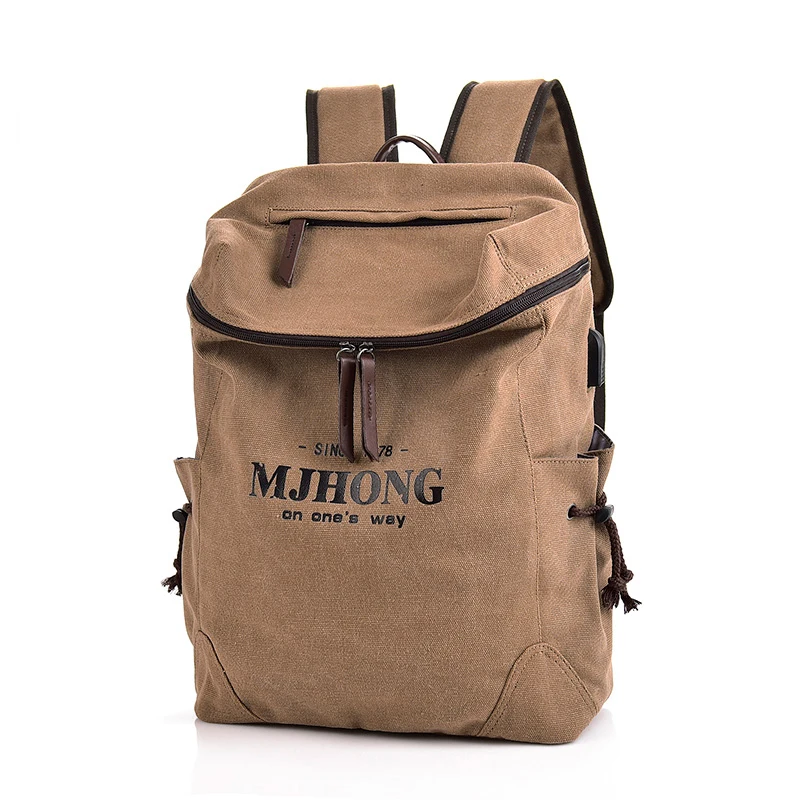 

New Men Backpack Canvas Backpack Bags College Student Book Bag Large Capacity Bagpack Fashion Men Mochila Male Travel Backpack