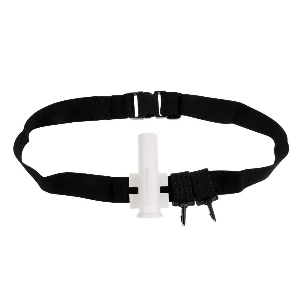 Fishing Rod Holder Waist Holster for Spinning Casting Fly Rods Hook Loop Cable Cord Ties Belt Fishing Accessories