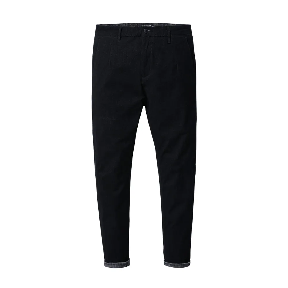 Повседневные мужские джинсы SIMWOOD, демисезонные джинсовые штаны длиной до щиколотки, облегающие брюки из денима,, брюки батальных размеров, 180400