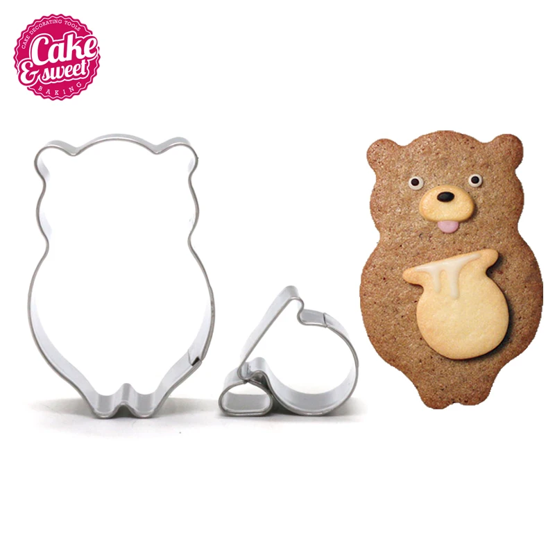 shape of bear cookie cutter 