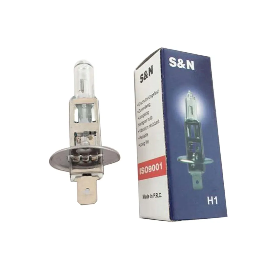 

Car light 2pcs 12V Xenon Bright H1 55W 5000K Gas Halogen Headlight The Original Car Light Lamp Bulbs auto led light J15