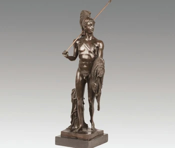 

Art Deco Sculpture Rome Xiyang Spear Soldiers Bronze Statue