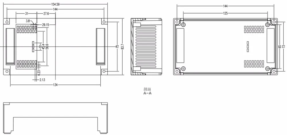 szomk plastic box for electronics project din rail enclosure with connectors terminal blocks electrical plastic outlet boxes control enclosure junction housing (13)