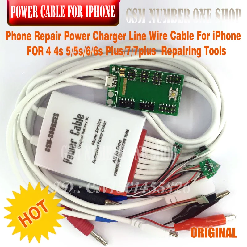 

Phone Repair Power Charger Line Wire Cable For iPhone 4 4s 5/5s/6/6s Plus/7/7plus Repairing Tools