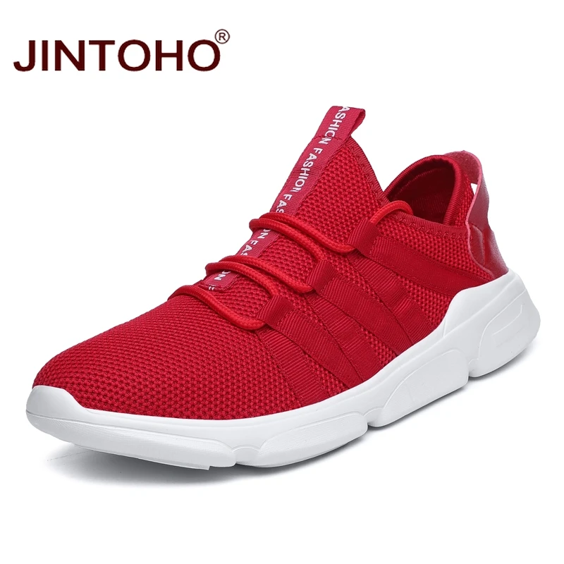 Мужские лоферы JINTOHO модные повседневные кроссовки из дышащей сетки большие