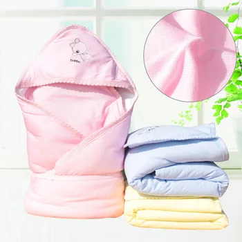 

Baby Cartoon Animal Swaddle Blanket Autumn Winter Warm Hooded Quilt Perfect Baby Shower Gift Cotton Swaddles13