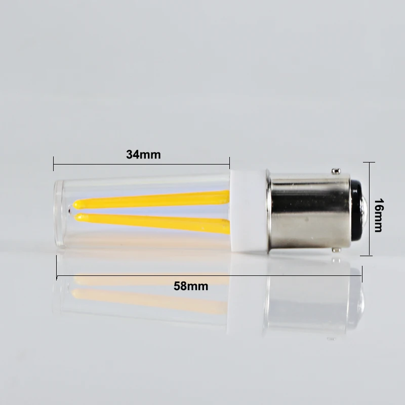 B15 3W led light size