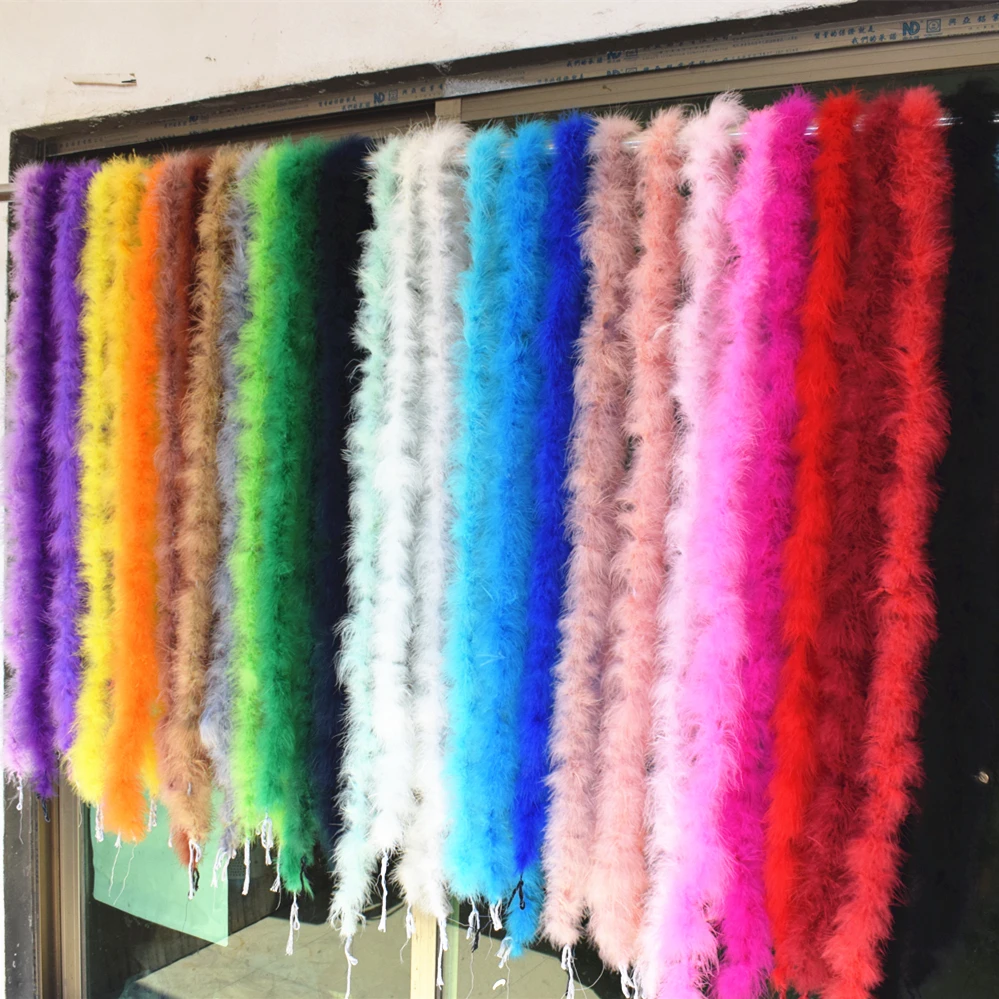 

Beautiful 10 pieces / Various colors of natural turkey feather boa / slim evening dress / clothing / shawl / cosplay