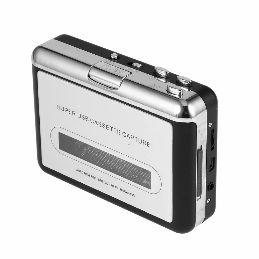 Портативный дизайн ленты к ПК Супер кассеты в MP3 аудио CD Музыка цифровой преобразователь игрока захвата Регистраторы+ наушники USB 2,0