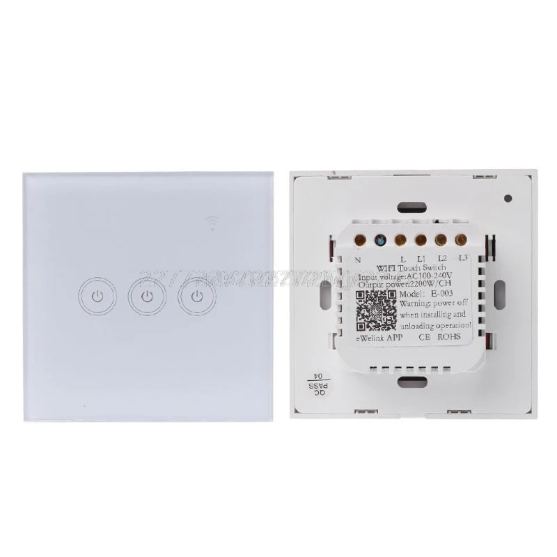 

Wifi Touch Switch Wireless Remote Control Wall Controller Panel Light Lamp Smart Home Appliances A18 19 Dropship