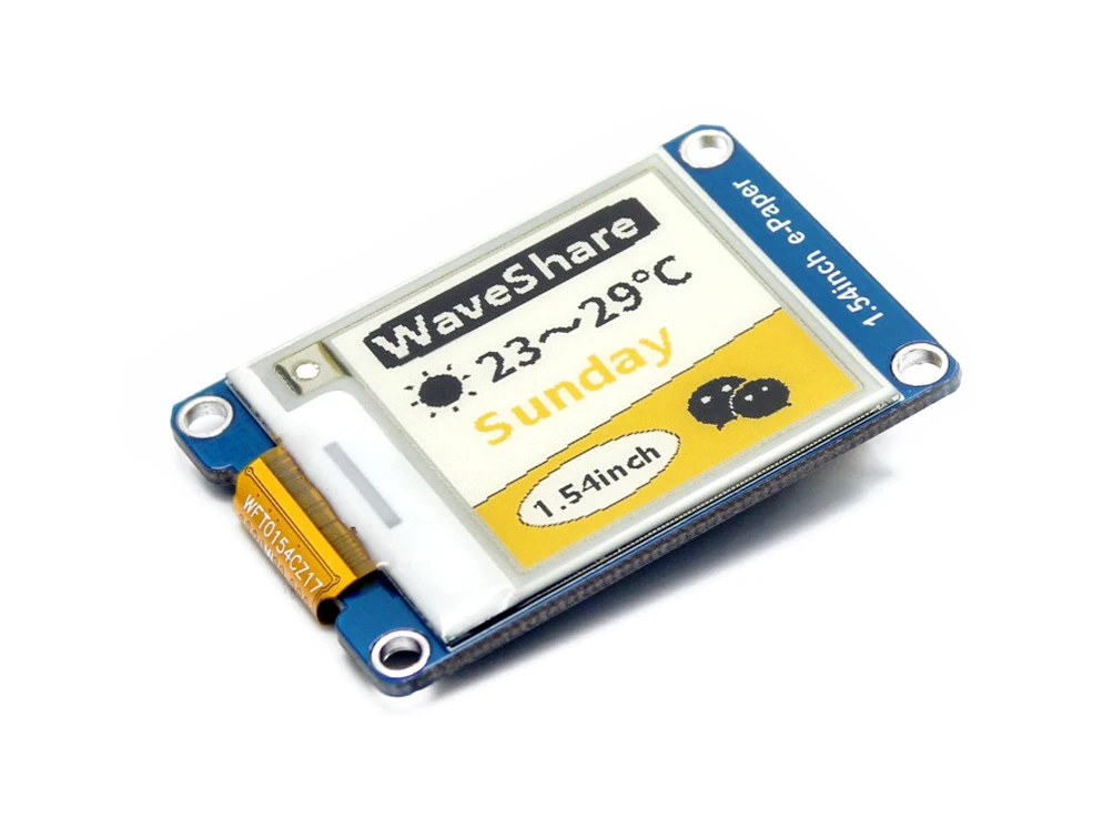 Waveshare 152x152 1 54 дюймовый модуль дисплея электронных чернил желтый/черный/белый
