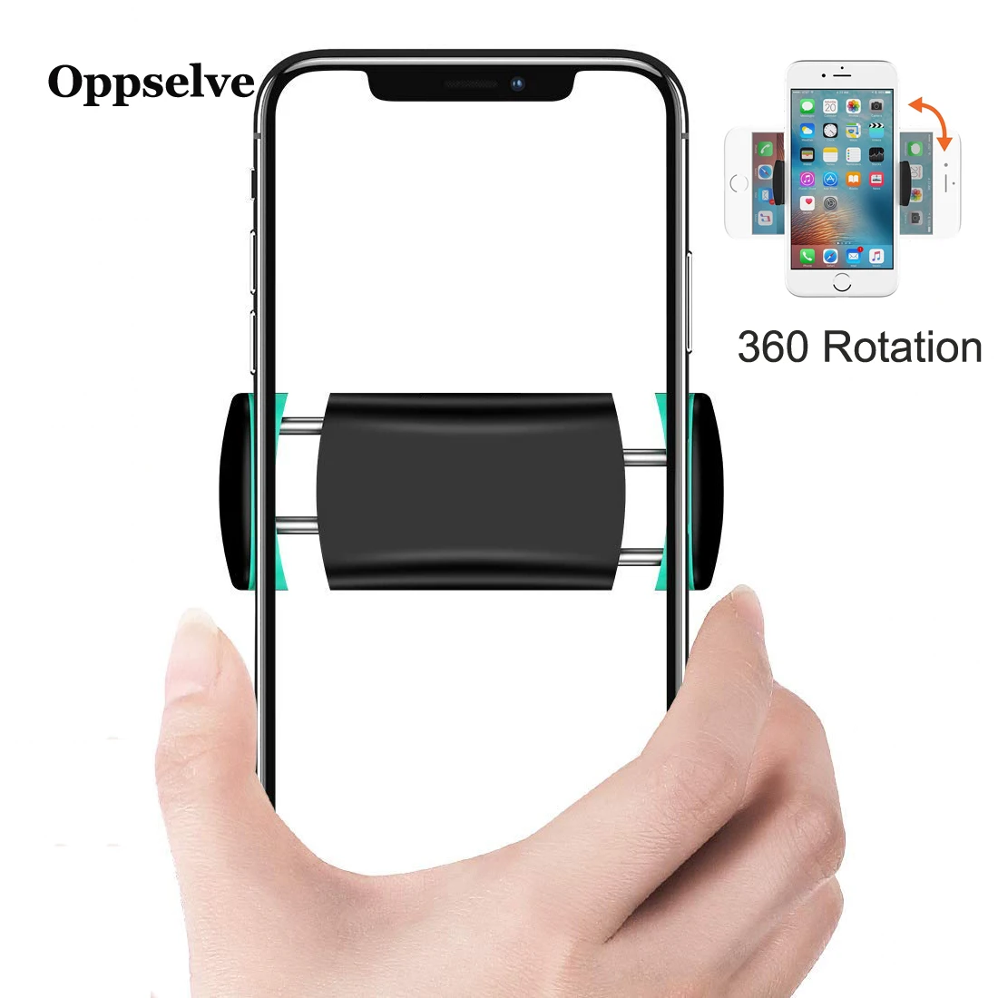 

Oppselve Car Phone Holder For iPhone X 8 Adjustable Air Vent Mount Car Holder 360 Degree Rotation Support Mobile Car Phone Stand