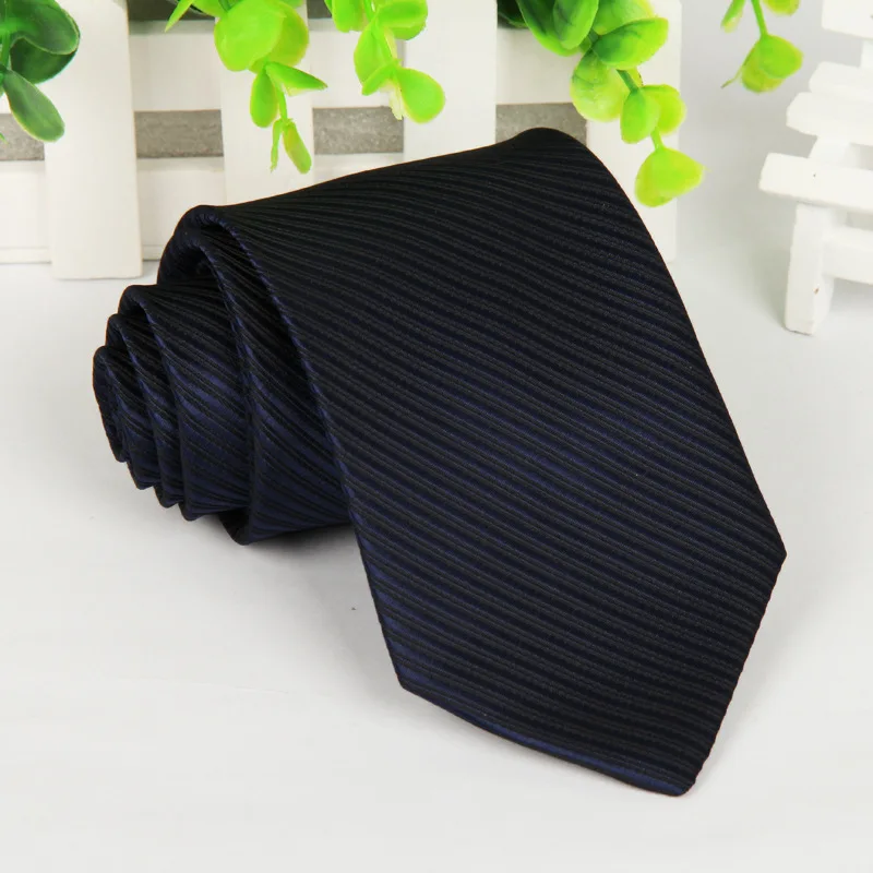 Navy blue 20 стиль бренд шелк шеи галстук для мужчин сплошной черный 8 см тонкий формальные социальный событие зеленый свадьба платье галстуки мужской красный - Цвет: Navy blue