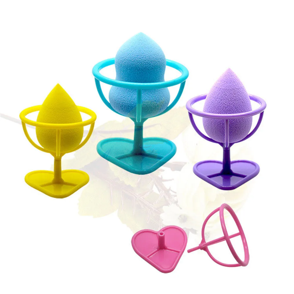 

Makeup Sponge Holder Cosmetic Puff Stand Sponge Drying Holder with Heart Shape Base Metal Make Up Puff Organizer Beauty Tools