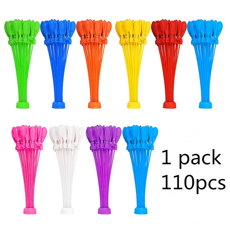 

110Pcs Funny Water Balloons Quick Filling Set Children Pool Latex Ballon Prank Game Magic Summer Outdoor Beach Toys Adult Party