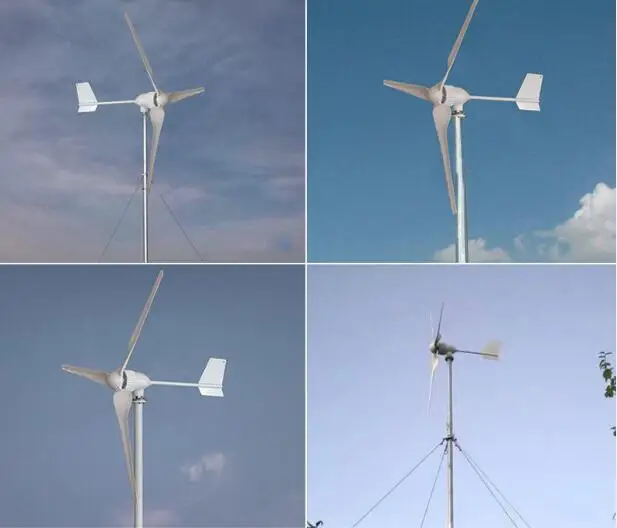 1000w hawt水平軸風力タービン1kw風力発電機 (dc風力負荷コントローラー付き)|代替エネルギー発電機| - AliExpress