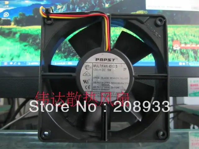 

For Germany PAPST MULTIFAN 4312 G 12032 S 12CM DC 12V 5W