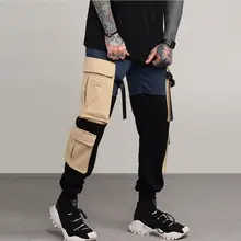 Новая весна мужская личность тенденция свободные протоплазмы Street с повседневные штаны хип-хоп Комбинезоны этап певица костюмы