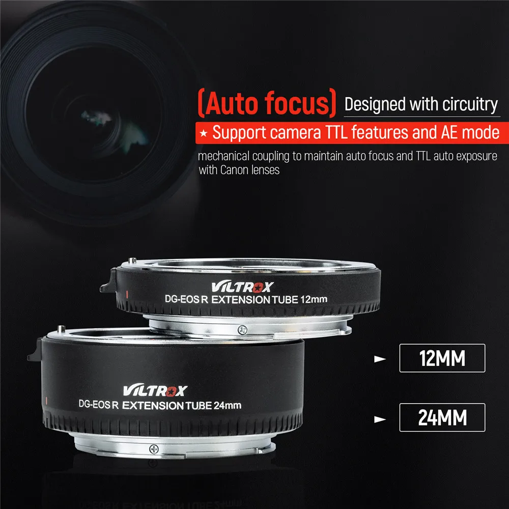 Viltrox DG-EOS r foco automático macro extensão