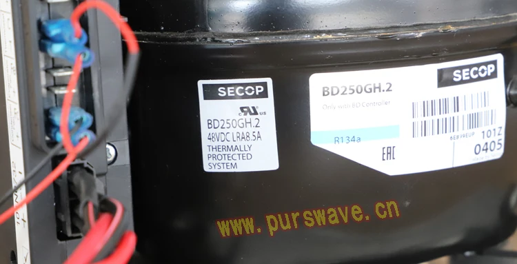 BD250GH2C PURSWAVE DC компрессор компрессорно-конденсаторный блок для 48V холодильник и кондиционер