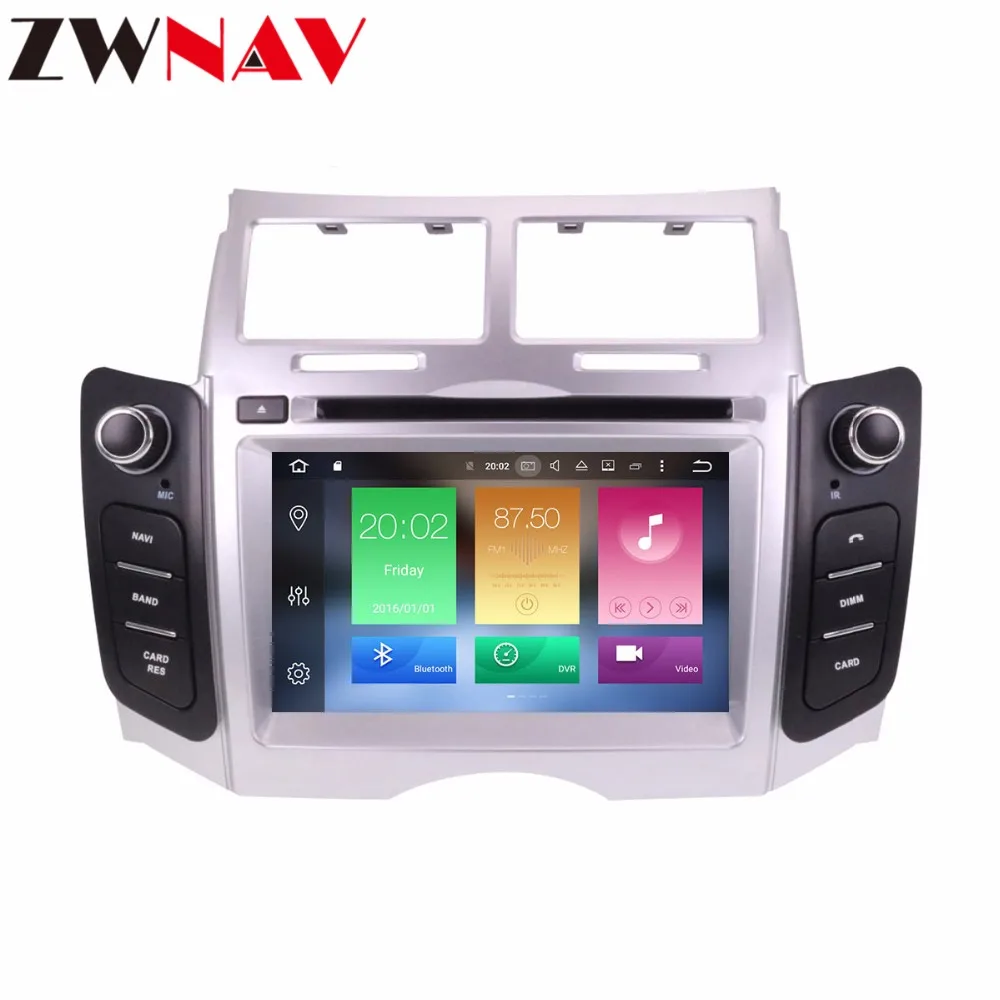Best Quad core Android 9.1 Car DVD Stereo Multimedia Headunit for TOYOTA YARIS 2005-2011 Auto Radio GPS Navigation Video Audio stereo 1