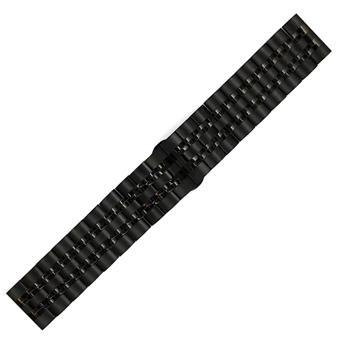Ремешок для часов из нержавеющей стали, универсальный ремешок для часов 20 мм, 22 мм, металлический ремешок, ремешок на запястье, браслет, черный, серебристый, синий, розовое золото+ инструмент - Цвет ремешка: Black
