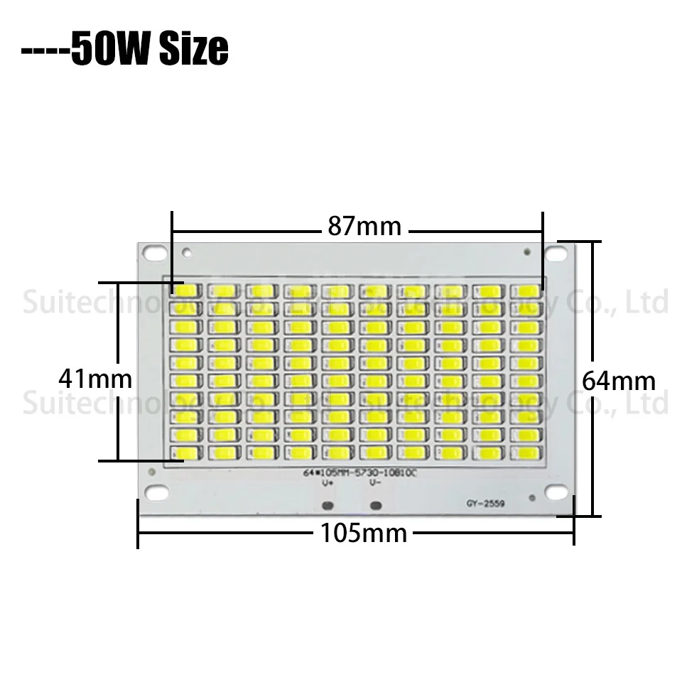 Светодиодный светильник SMD5730 10 Вт 20 Вт 30 Вт 50 Вт светодиодный источник освещения теплый белый чистый белый светодиодный печатная плата для DIY 10 20 30 50 Вт наружный прожектор