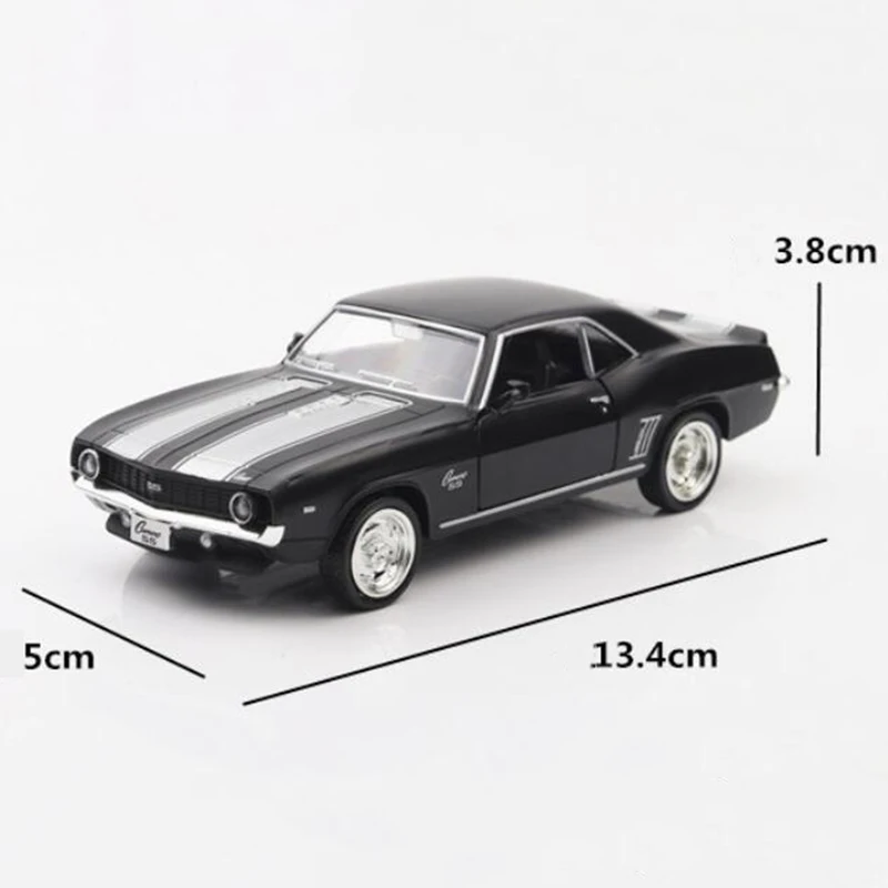 1/36 масштаб 13,4 см сплав металл литье под давлением классический Chevrolet Camaro 1969 супер спортивная модель автомобиля игрушки для детей подарки коллекция