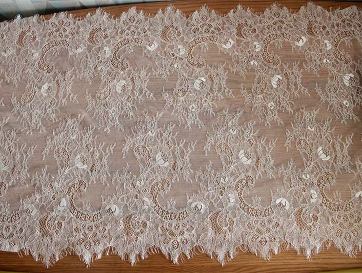 Handmade DIY clothing lace accessories French eyelash embroidery 3Meter width 65cm lace garment accessories,lace sewing supplies,lace sewing accessories,lace accessories