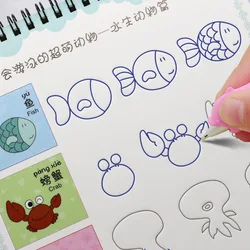 Livre à dessin pour enfants, coloriage, dessin, figure d'animaux, fruits, légumes et plantes, Super bâton, peinture, nouvelle collection 