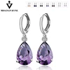 MISANANRYNE Waterdrop CZ Zircon Jewelry Long Silver-Color Dangle Earrings Brincos Pendiente For Women Gifts boucle d'oreille ► Photo 1/6