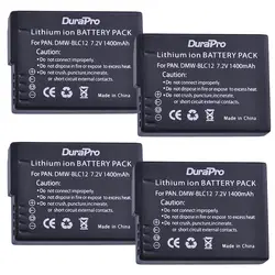 DuraPro 4 шт DMW-BLC12 DMW BLC12 DMWBLC12 Батарея для Panasonic DMW-BLC12E DMW-BLC12PP FZ200 FZ1000 DMC-G5 DMC-G6 GH2 V-LUX4 G5