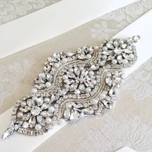 Ручной бисером жемчужина алмазов платье невесты свадебный портрет фотография ремень был тонкий талии пояс Свадебные Аксессуары