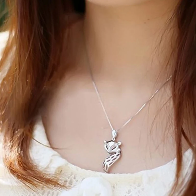 Уникальное ожерелье с подвеской в виде лисы для женщин и девочек, милый чокер, ожерелье с воротником, вечерние украшения