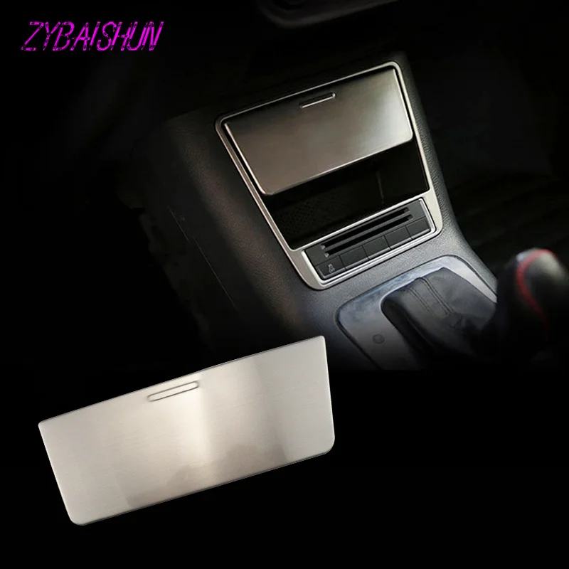 

ZYBAISHUN Storage Box Frame Sticker Decoration Stainless Steel Accessories for Car Volkswagen VW Tiguan 2010-2015