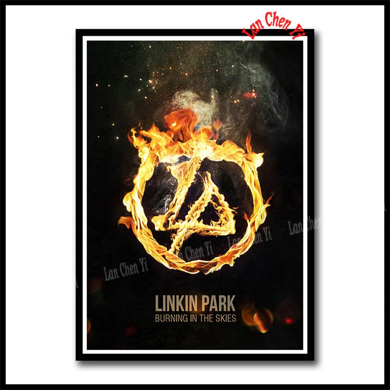Linkin park Рок-Группа с белым покрытием бумажные плакаты Европейская и американская музыка звезда декоративная живопись кафе бар плакаты