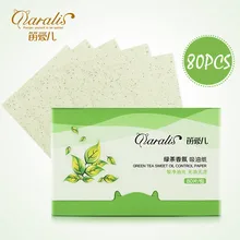 80 листов/упаковка папиросная бумага s зеленый чай запах макияж Очищающая впитывающая масло бумага для лица Matcha Blotting средство для очищения лица