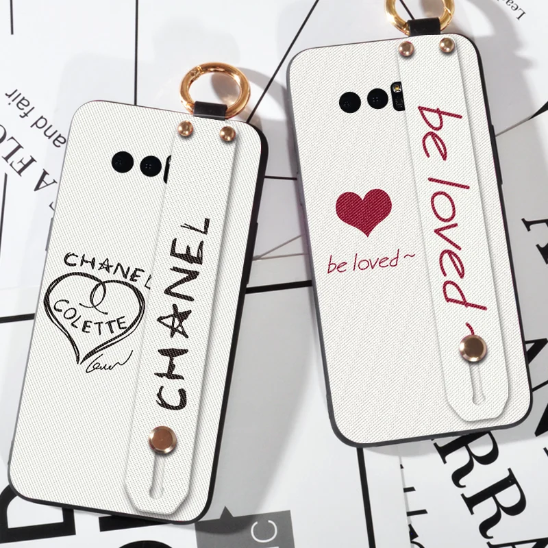 

Wrist Strap Hand Band Case For Samsung Galaxy Note 3 Neo Lattice Love Finger Ring Cover Case For Samsung Note 4 Stand Coque