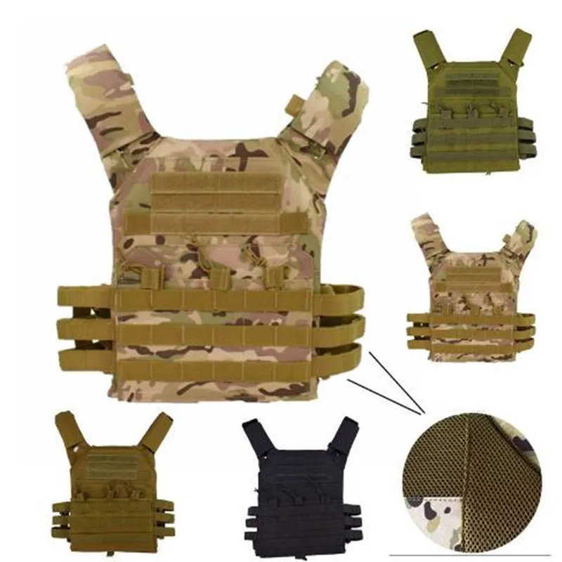 

New 600D Hunting Lightweight Tactical Vest Military Molle Plate Carrier Magazine Airsoft Paintball CS Outdoor Protective Vest