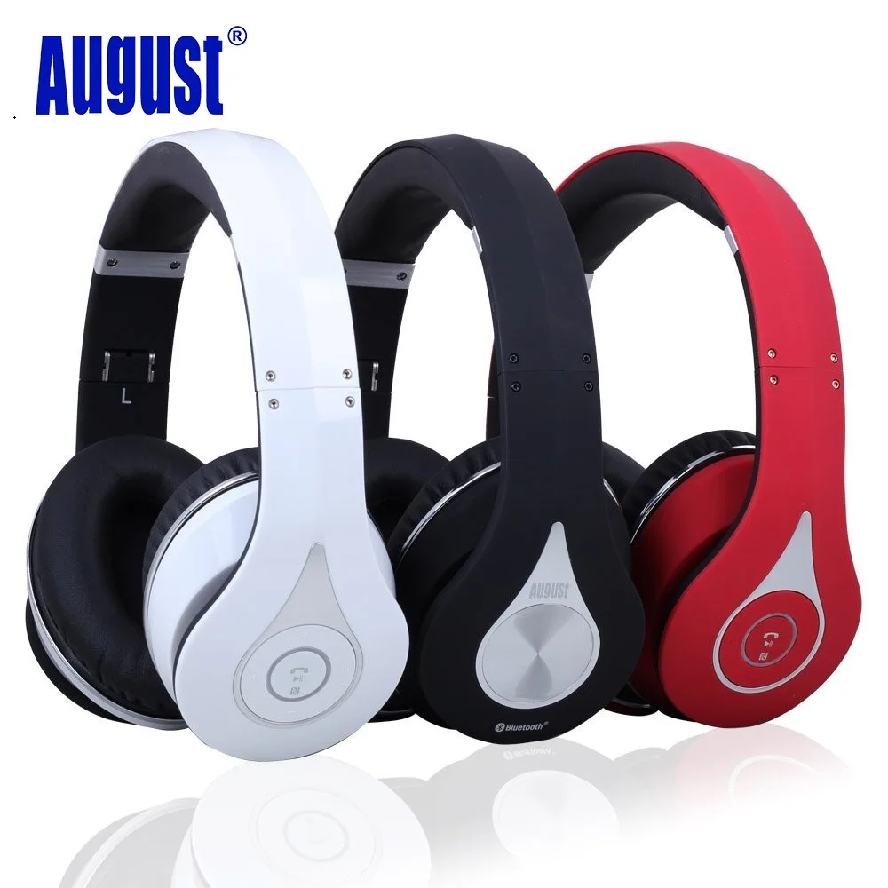 

August EP640 Bluetooth Wireless Headphones with Mic/Multipoint/NFC Over Ear Bluetooth 4.1 Stereo Music aptX Headset for TV,Phone