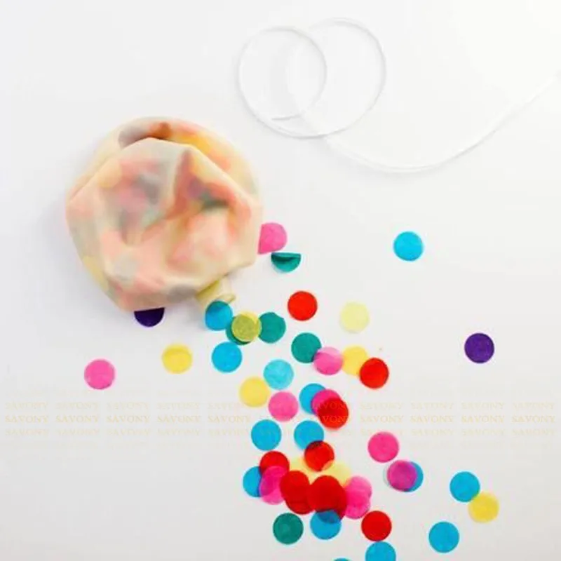 1500 шт 2,5 см/1 дюйм многоцветный круг ФОРМЫ конфетти из папиросной бумаги для свадьбы День рождения украшения для праздничного стола