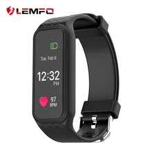 Lemfo L38I Bluetooth Smart Band динамического сердечного ритма Мониторы полноцветный TFT-LCD Экран smartband для IOS Android-смартфон