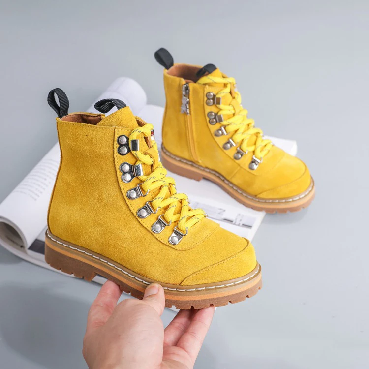 Botas de Marca de Alta Botas de Todos os Jogos Sapatos de Camurça Aadct Moda Meninas Botas Meninos Qualidade Crianças Pequenas Outono 2020 16 de Marca de Alta qualidade crianças pequenas