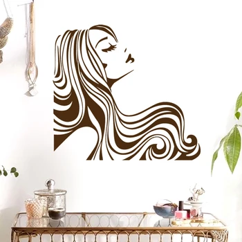 

Beauty Salon Sticker Hair Salon Wall Decal Barber Shop Scissor Vinyl Window Decals Decor Mural Hairdresser Glass Sticker