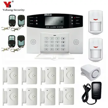 

YobangSecurity Wireless Wired GSM Home Security Alarm System Russian Czech Voice Prompt Burglar Alarm System with PIR Detector